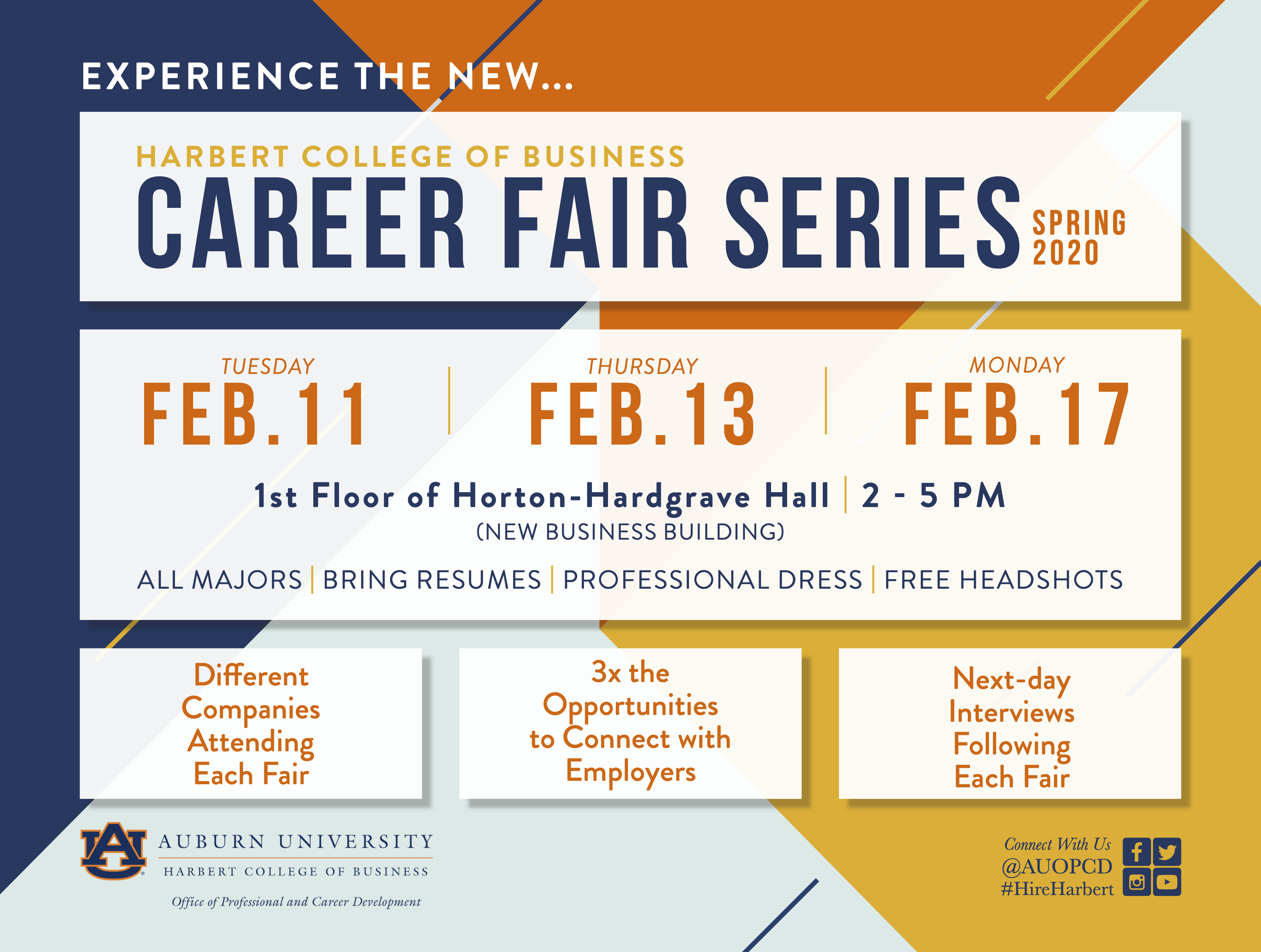 Spring 2020 Career Fair Series Flyer