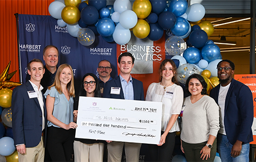 1st place winners, The Agile Analysts