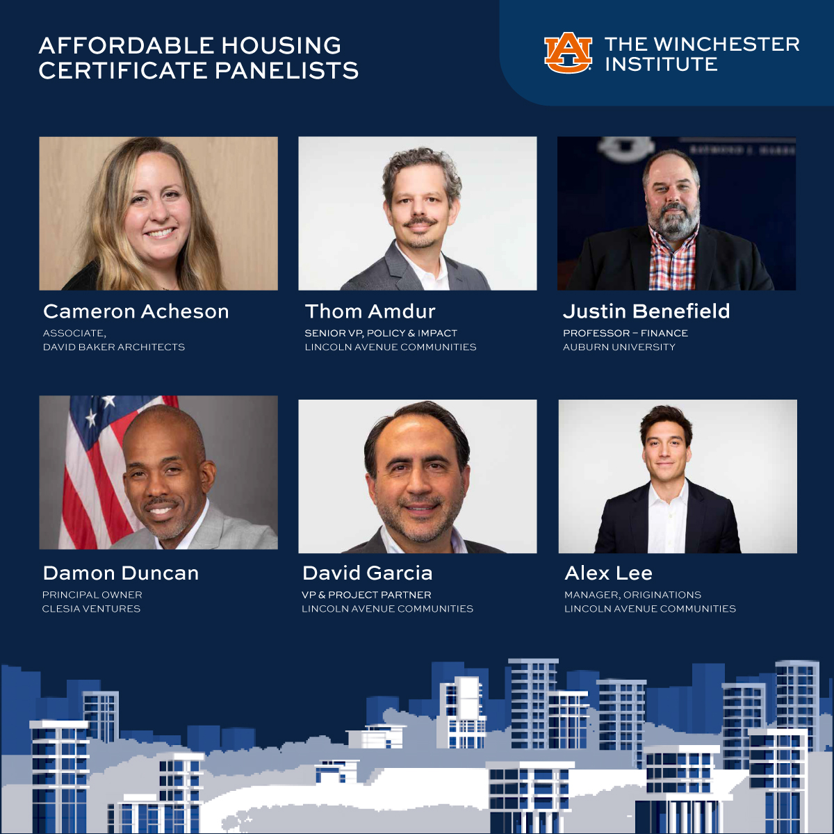 Affordable Housing panelist experts Expert panelists headshots