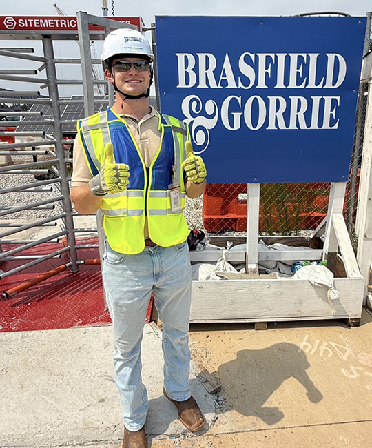 Ashton Fulcher Man standing at construction site