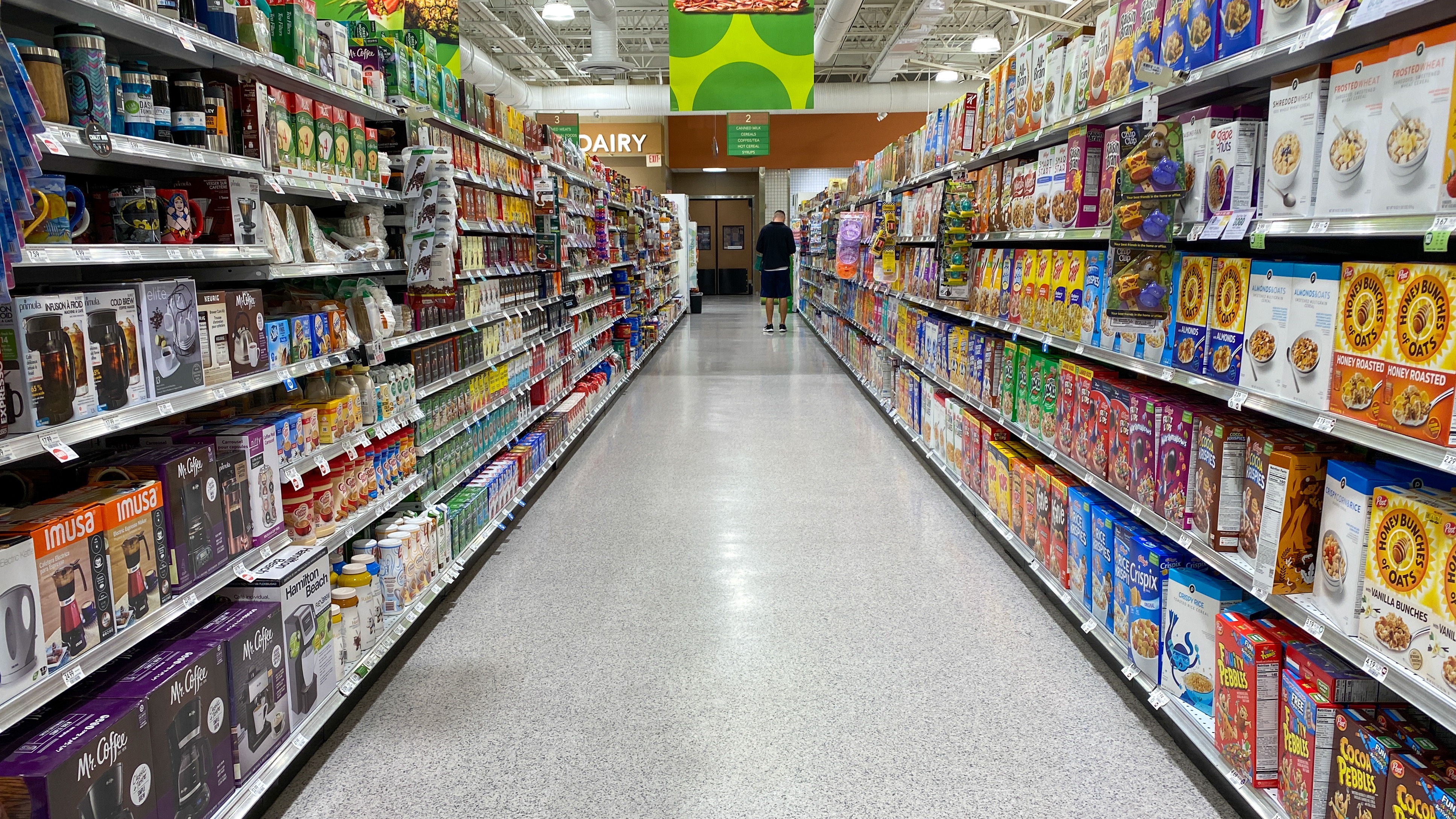 Grocery store aisle