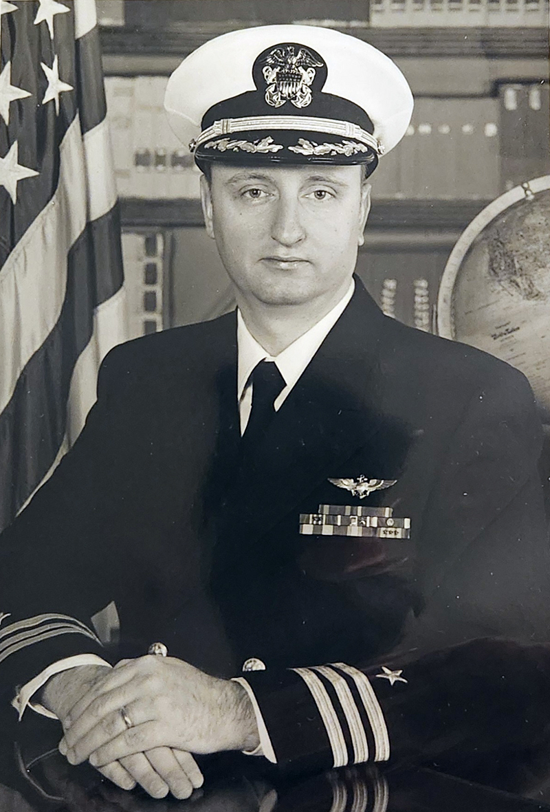 Bob Cochran in Navy uniform