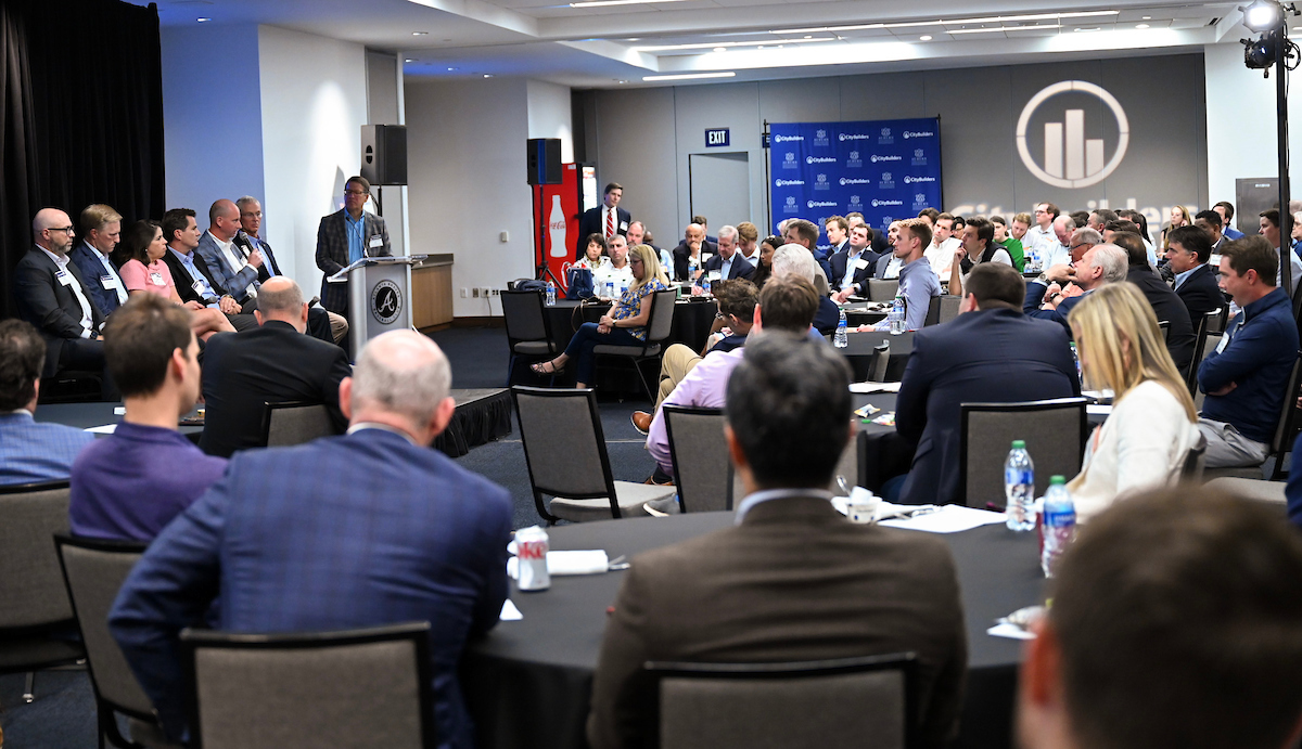 CityBuilder symposium panel and audience