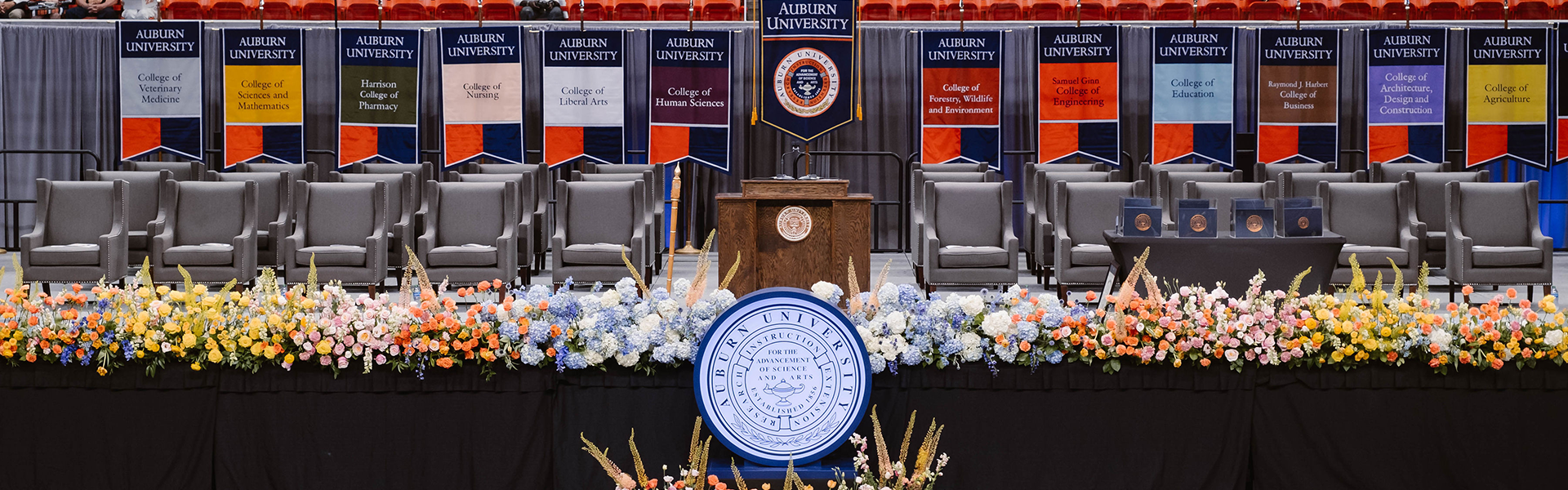 commencement stage commencement stage regalia