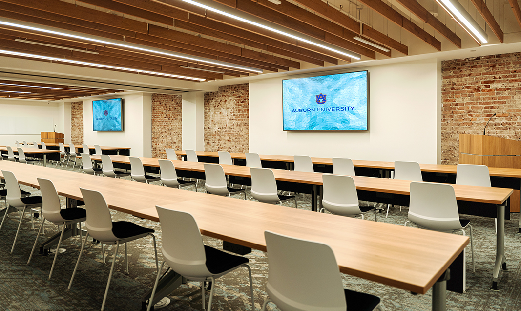 Classroom at Auburn in Bham building