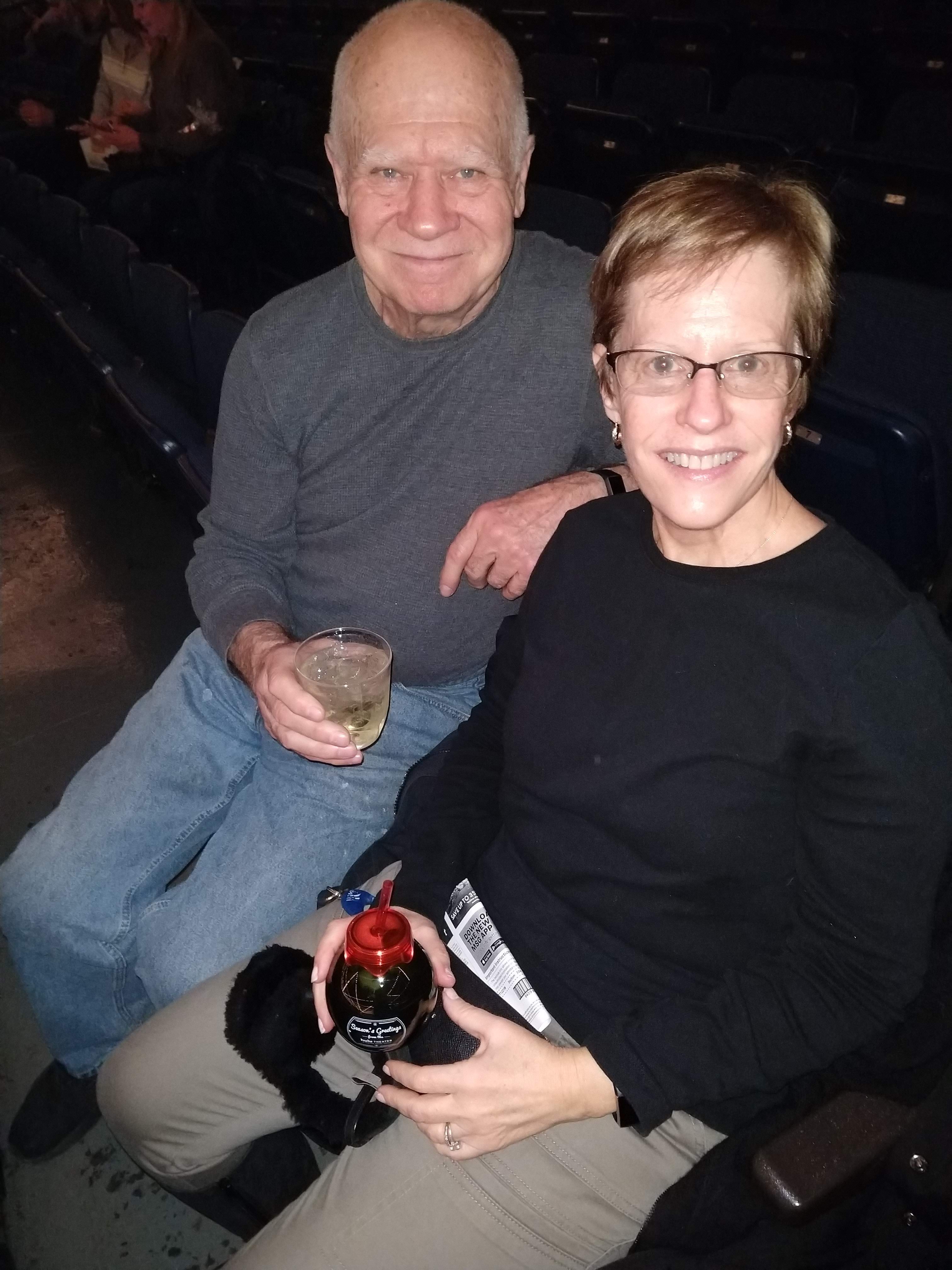 John Lee and Lynne Lummel sitting together