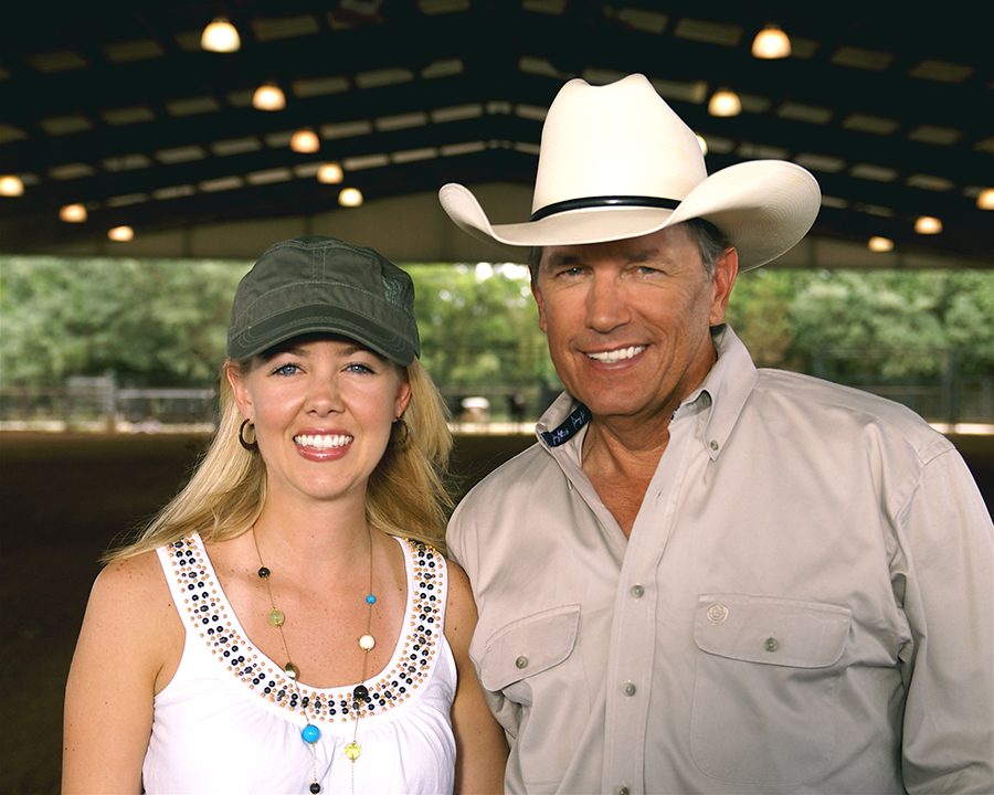 Alumna Farris and singer G. Strait