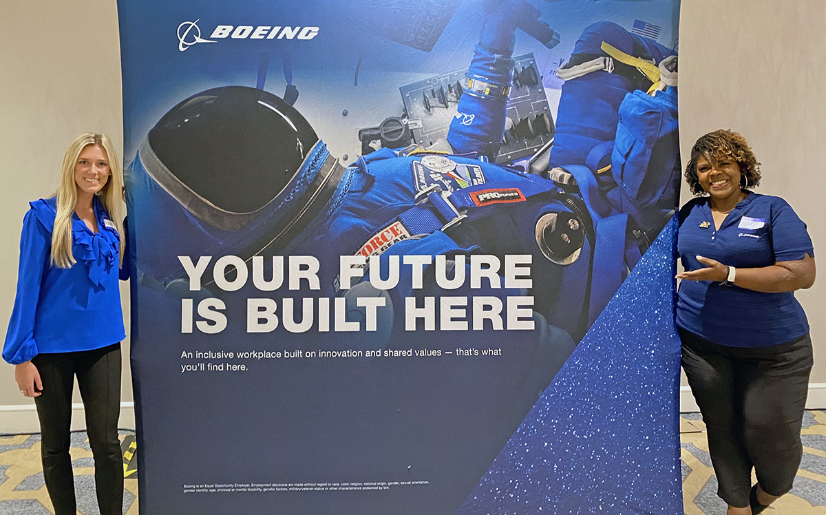 kennedy beams at boeing hiring event