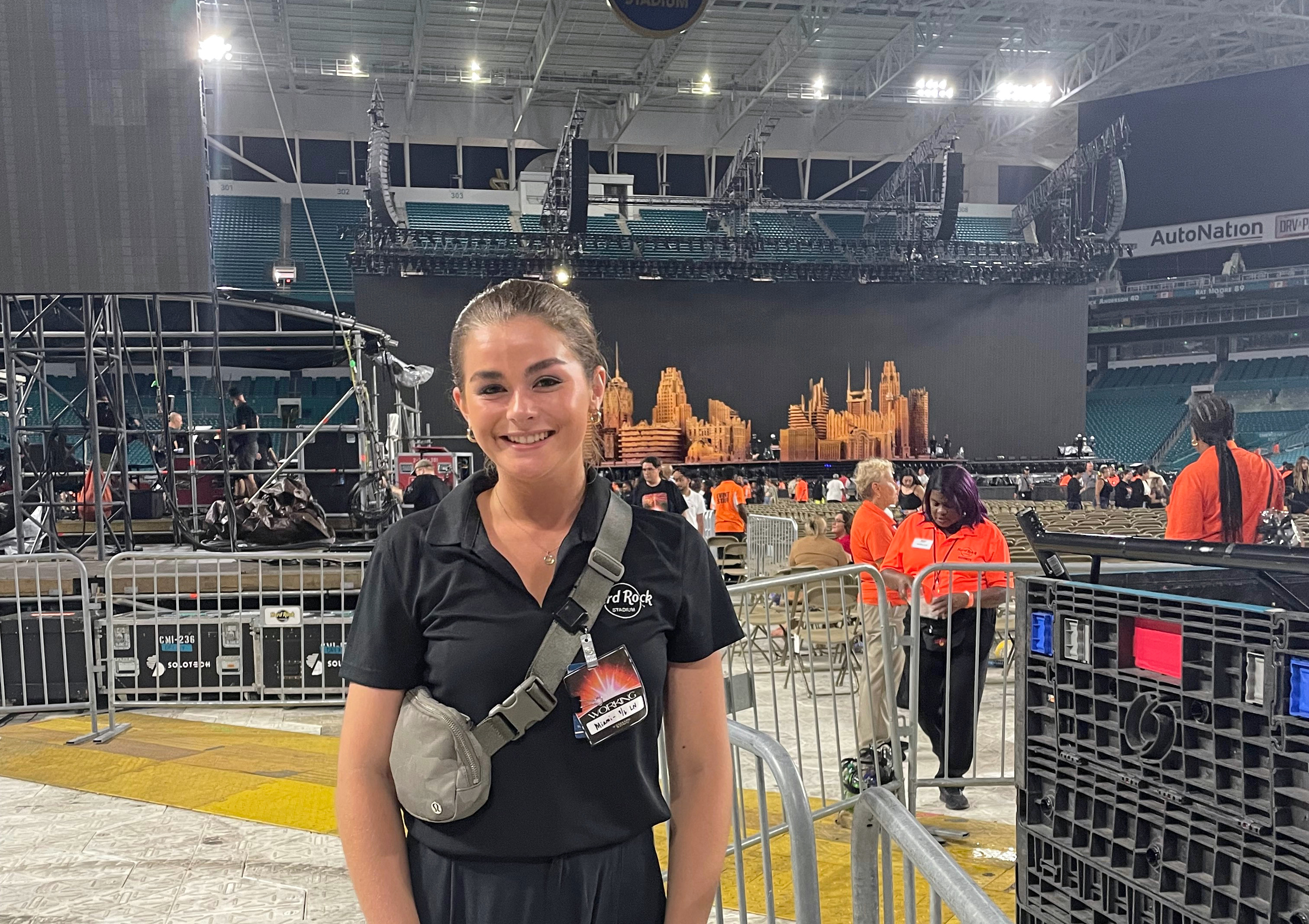 Student Madison Larson Miami Hard Rock stadium