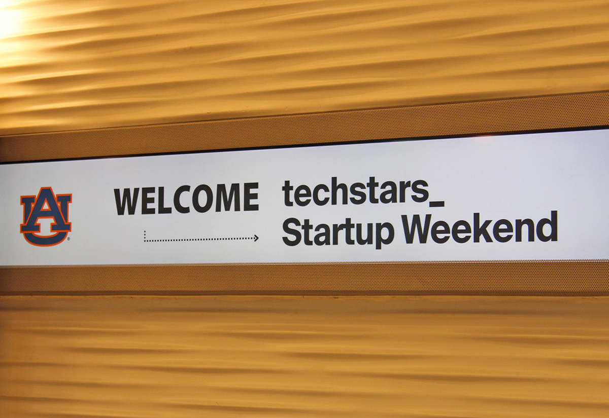 Techstars welcome sign