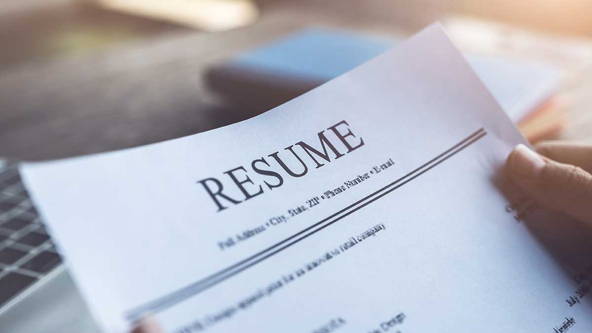 How to print a resume