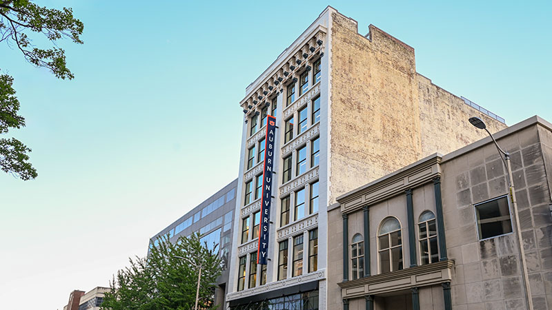 Outside view of the Birmingham building