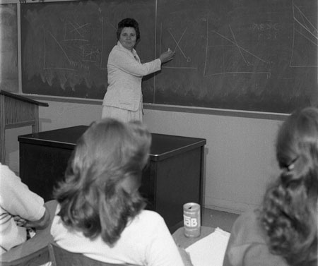 1969 Faculty member Ethel Jones teaches a course