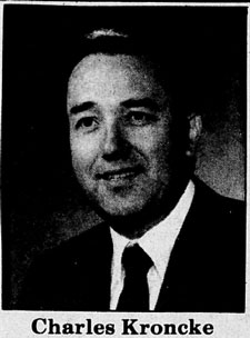 1986 Newspaper picture of Charles Kroncke