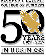 Harbert College of Business 50th Year Anniversary logo